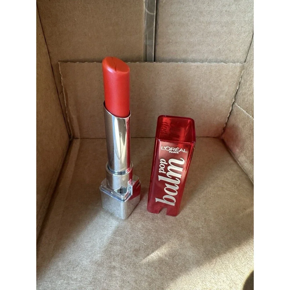 L'Oreal Colour Riche Pop Balm Lipstick Fiery Red 430- Discontinued NOS Y2k Glam